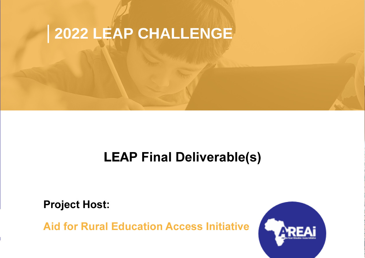 AREAi - LEAP Final Deliverables